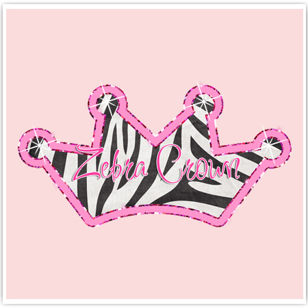 Zebra Crown Premade Logo-